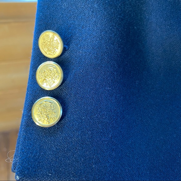 Beautiful Blue Wool Blazer Suit Jacket - Picture 6 of 8